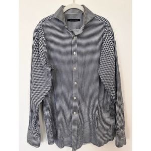Sean John Button Down Long Sleeve Houndstooth Shirt